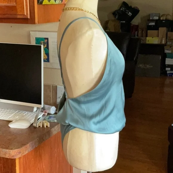 Sincerely Jules Blue Crossover Bodysuit in Sizes S, M, & L, NWT - Picture 5 of 16